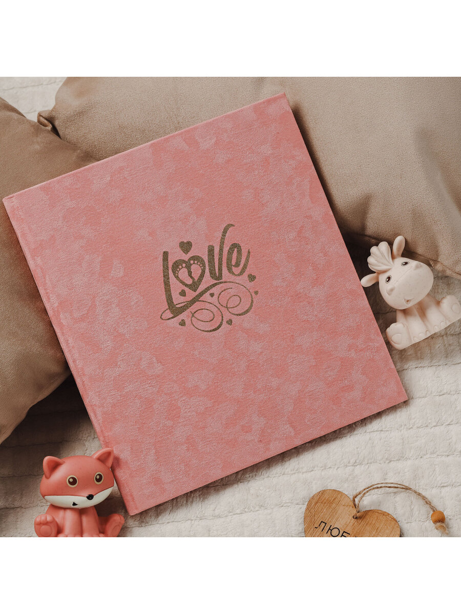 Фотоальбом анкета Brauberg детский семейный для новорожденных с наклейками - фото 1