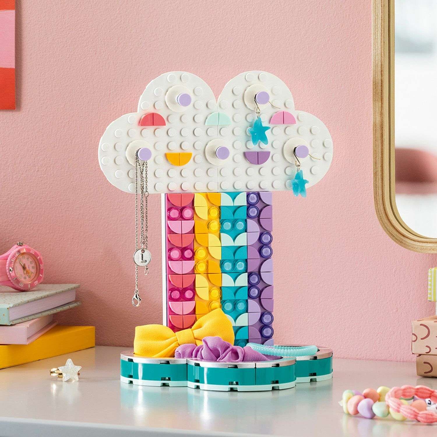 Конструктор LEGO DOTS Подставка для украшений Радуга - фото 18