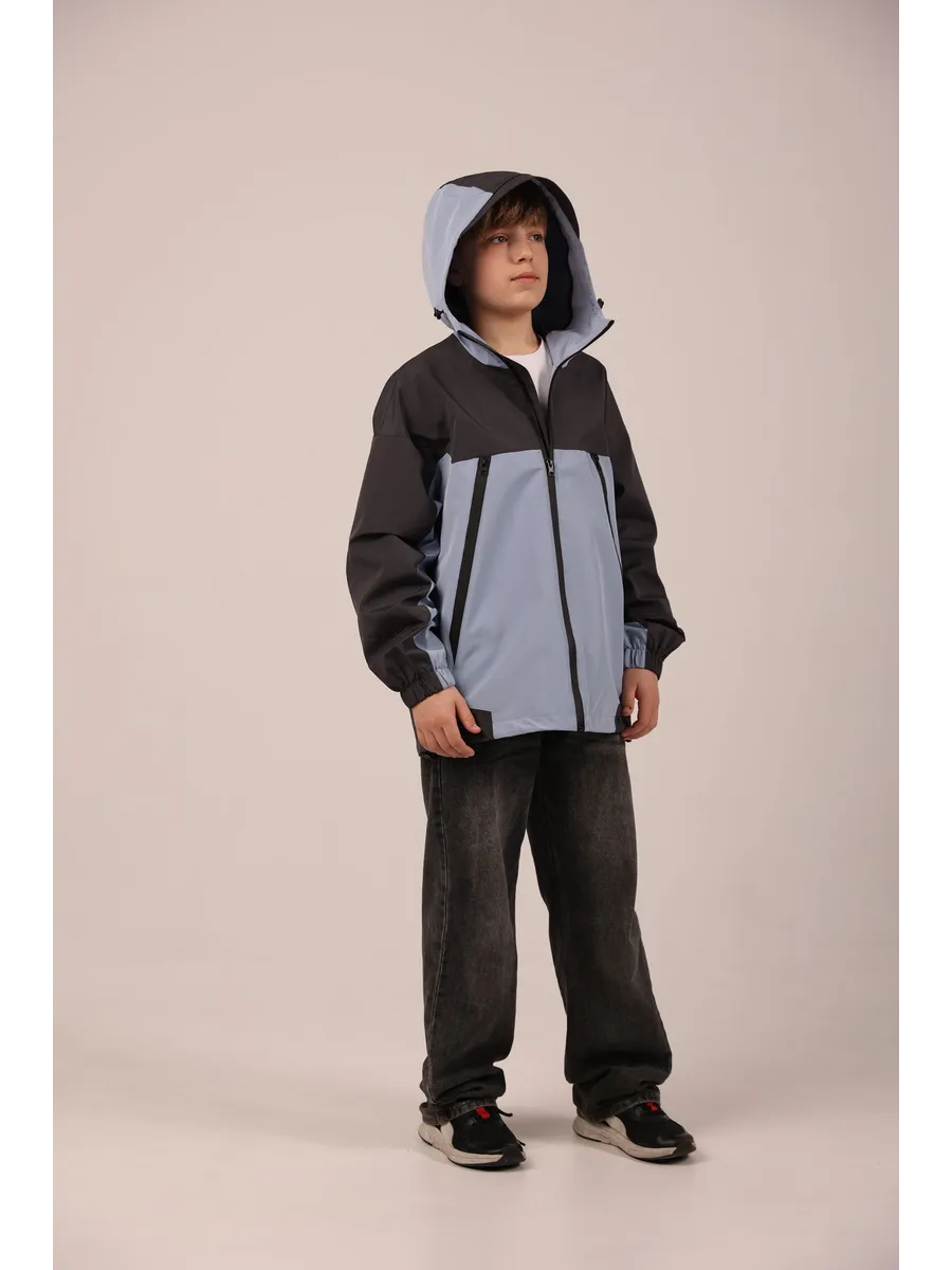 Ветровка Аврора 946-голубой/графит - фото 3