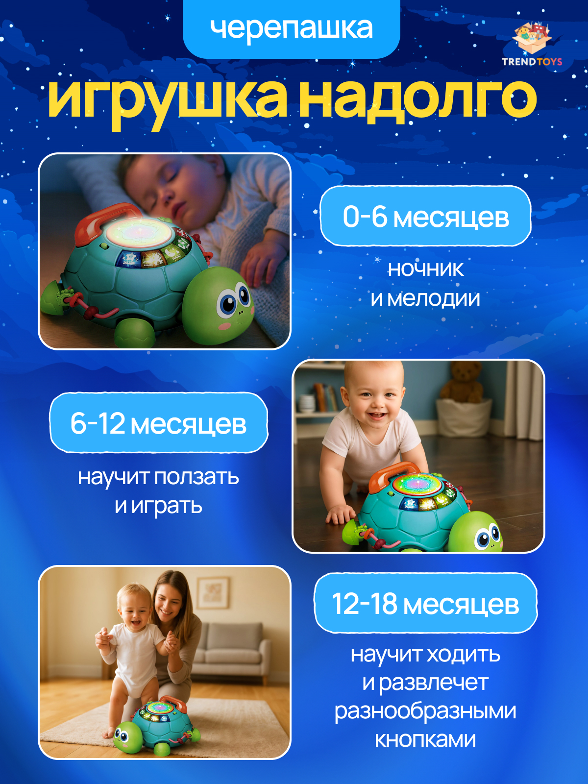 Игрушка TrendToys телефон Черепашка интерактивная - фото 7