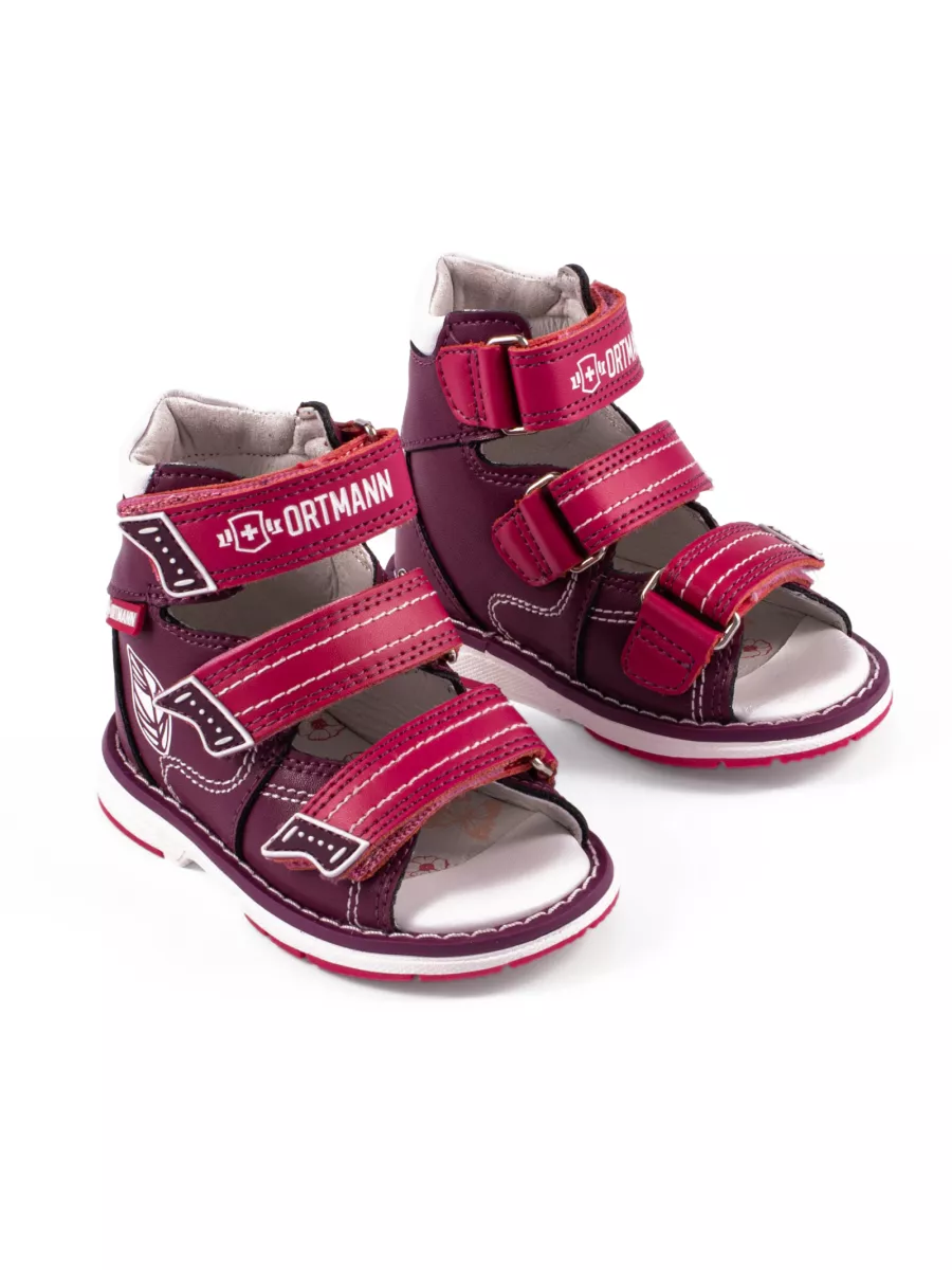 Сандалии ORTMANN kids 26.16_Sven_бордовый - фото 1
