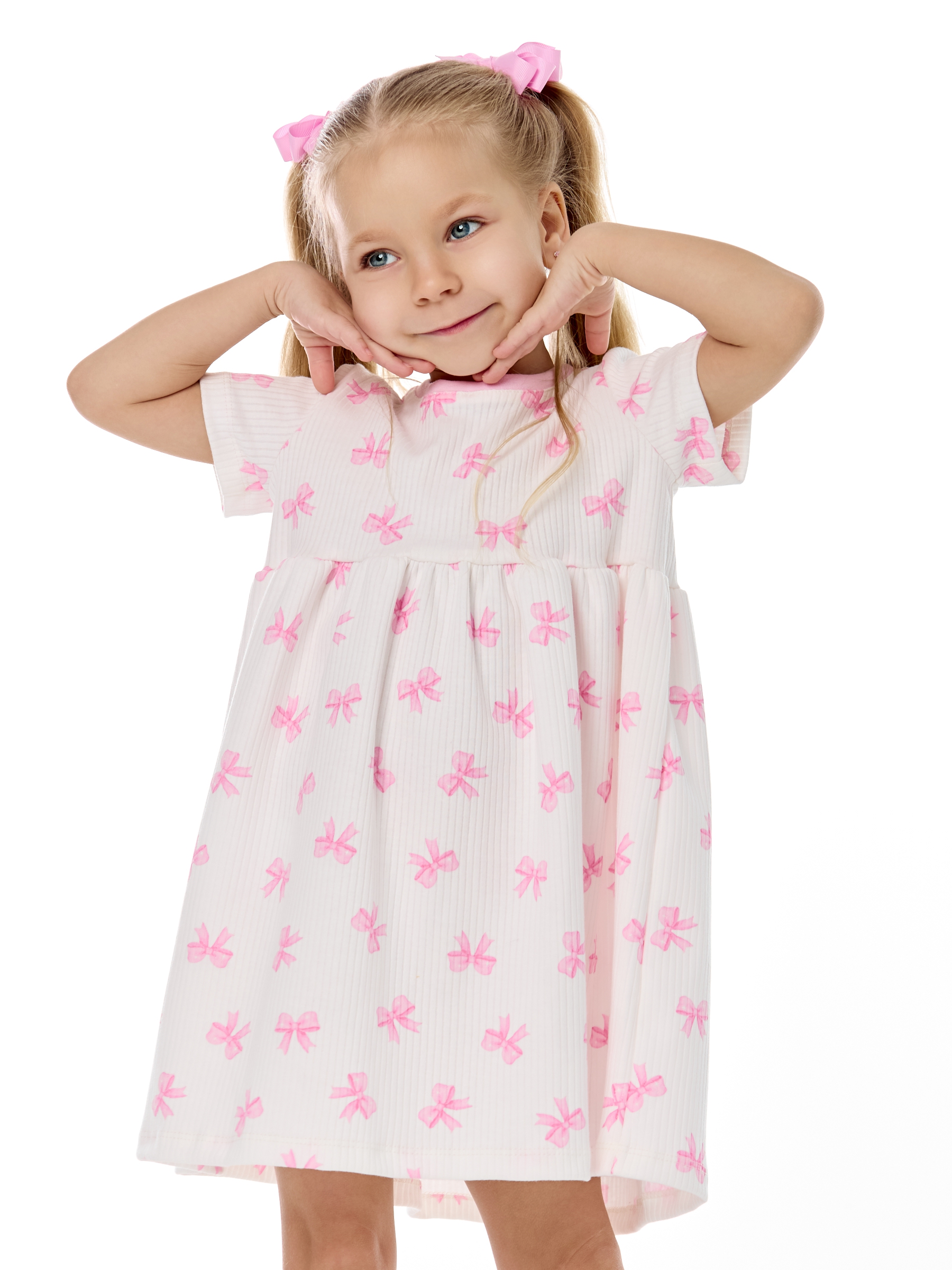 Платье LEVAKIDS платье для девочки_бантики - фото 6