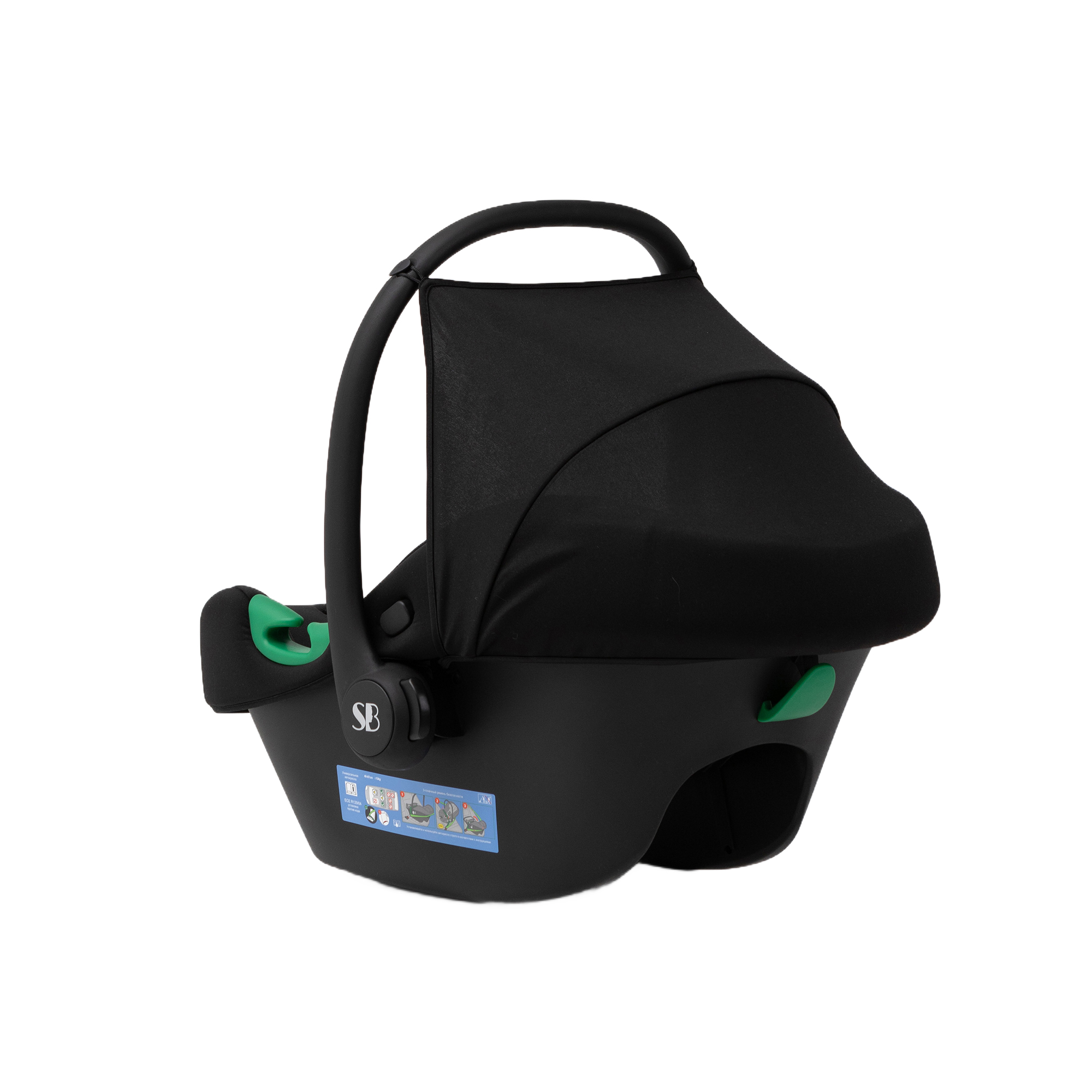 Автокресло Sweet Baby Elegante Plus DK591 Black 0 (0 -13 кг) черный - фото 16