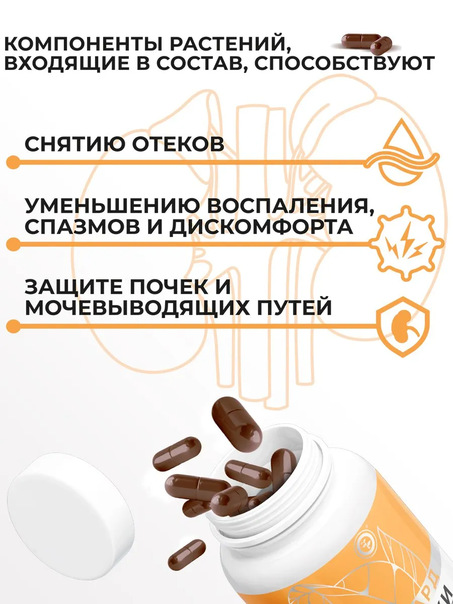 Биологически активная добавка к пище НЕОЛАЙФ «НЕФРОКАРД», 60 капсул по 500 мг - фото 2