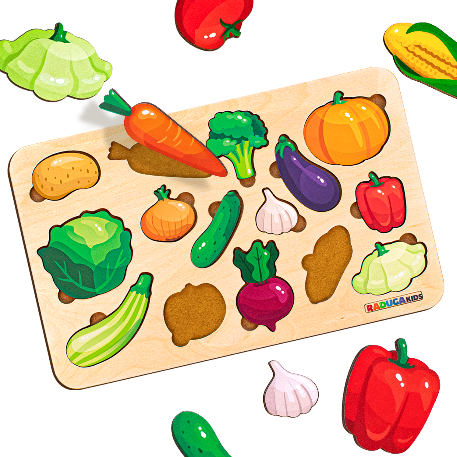 Игрушка Raduga Kids Овощи Монтессори - фото 1