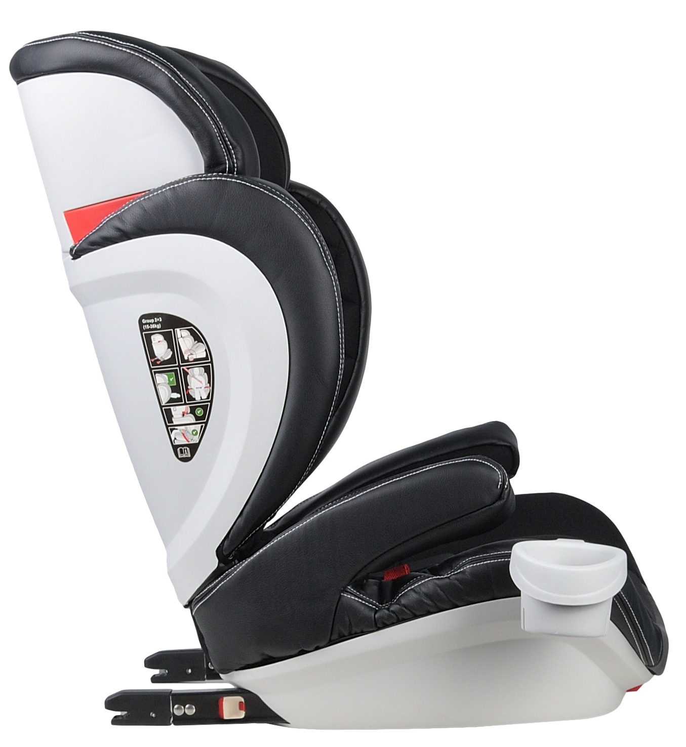 Автокресло Costa YB802 Isofix 2/3 (15-36 кг) черный - фото 10