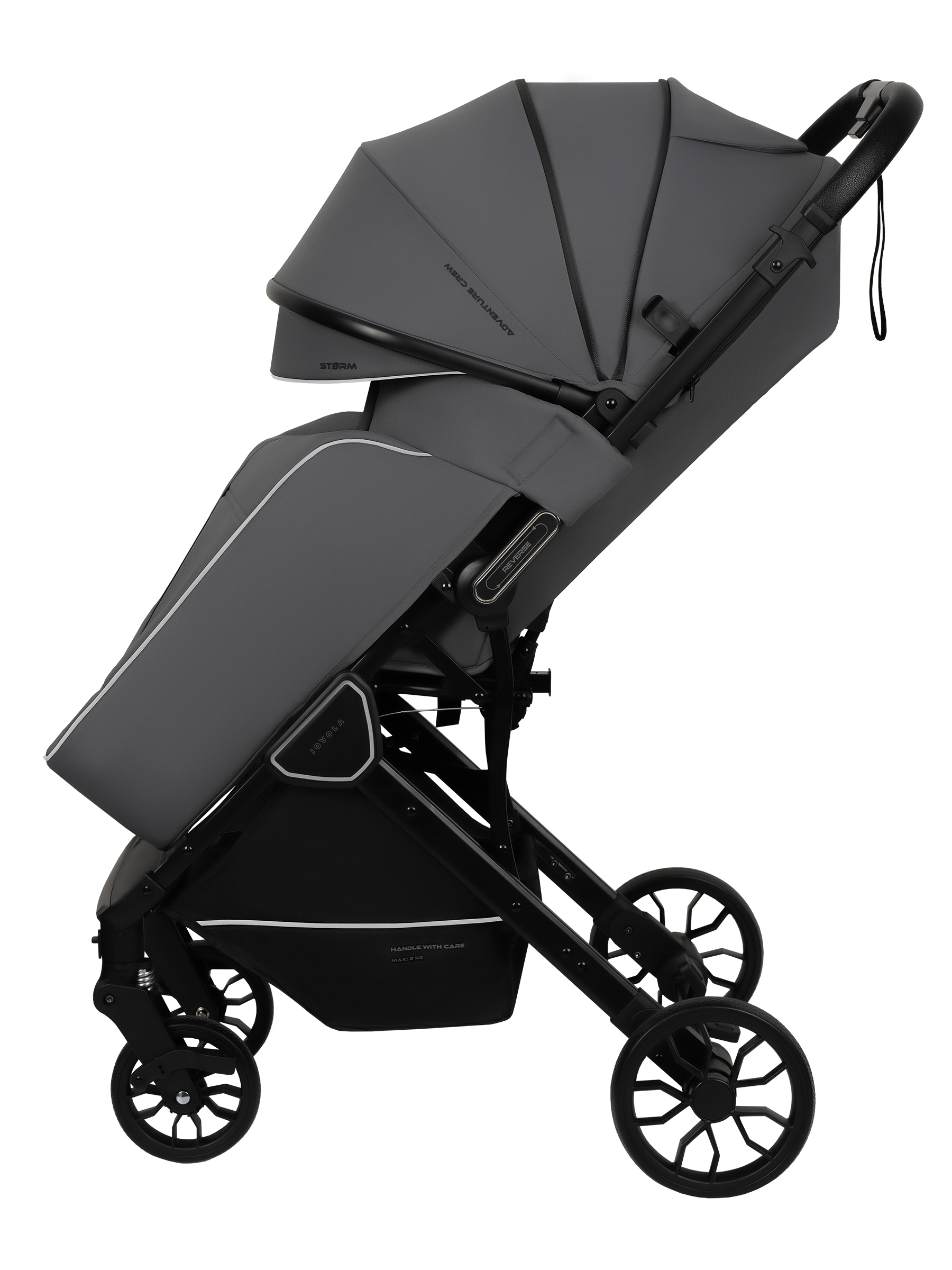 Коляска прогулочная JOVOLA Storm темно-серый - фото 19