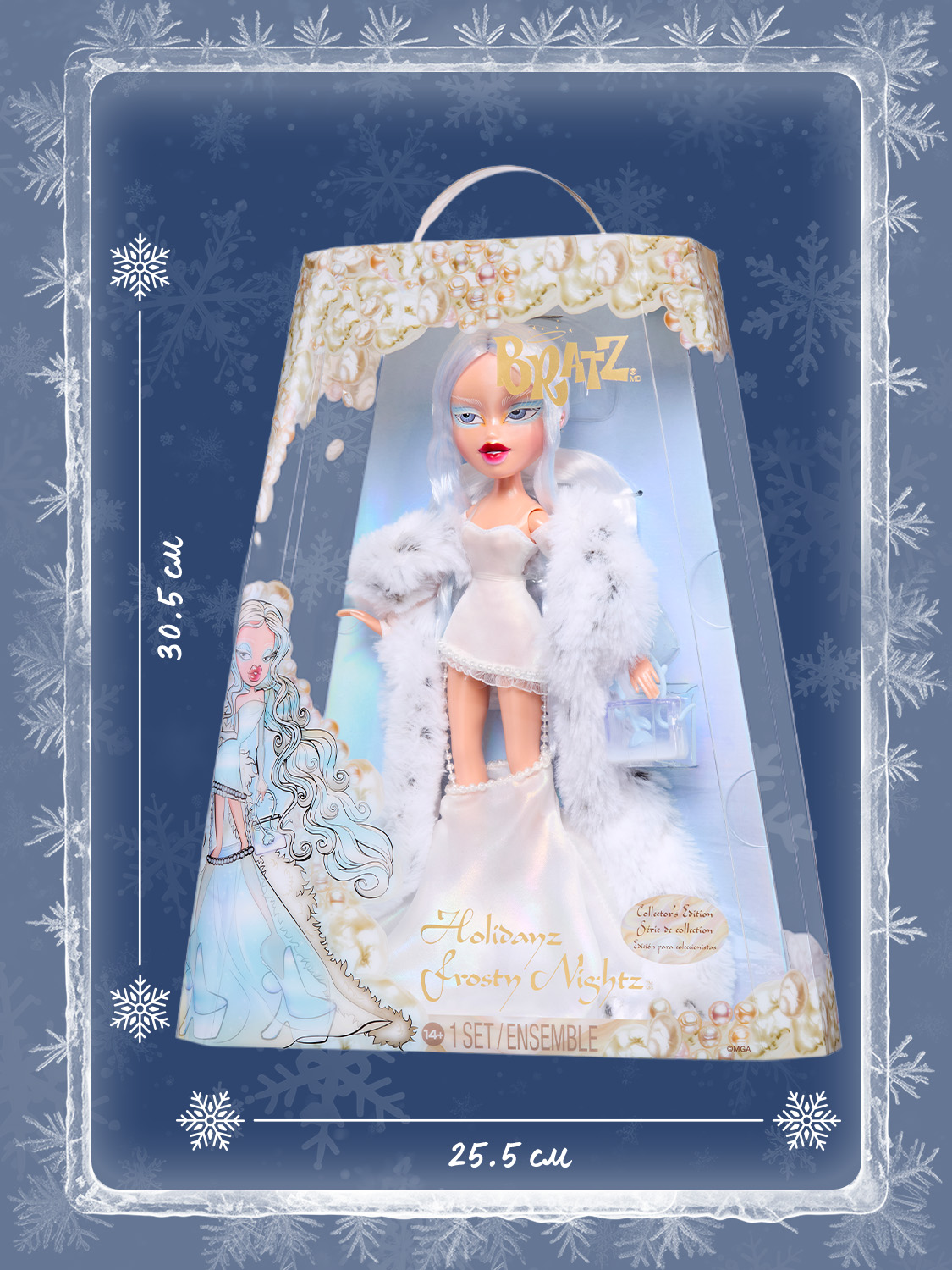 Кукла модельная Bratz Holidayz Frosty Nightz 69370 - фото 14