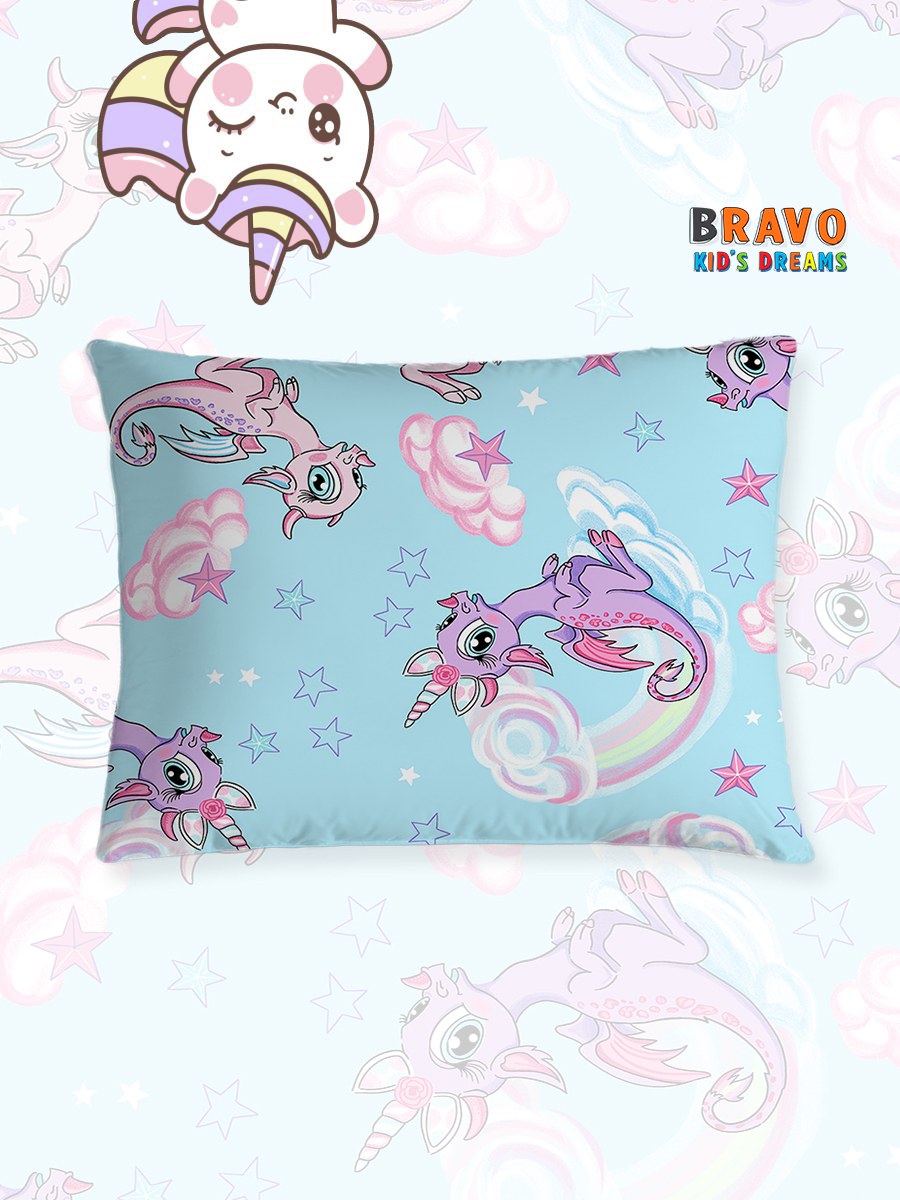 Наволочка BRAVO kids dreams Единороги 50 x 70 см 1 шт. - фото 1