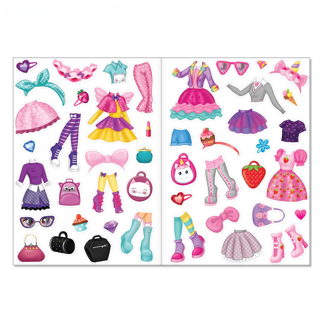 Книжное комплектное издание Буква-ленд с многоразовыми наклейками Для девочек А4 2 шт - фото 3