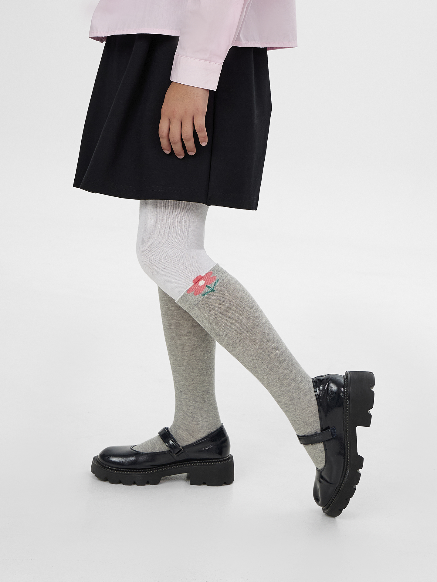 Колготки Mark Formelle (Марк Формэль) 712K-2797/белый /серый меланж - фото 1