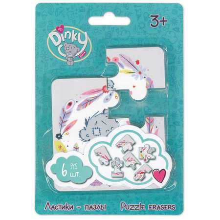 Ластик Kinderline My Dinky Bear 6 шт.