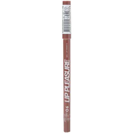Карандаш для губ Love Generation Lip Pleasure гелевый, стойкий, тон 06 коричневый, 1,35 г