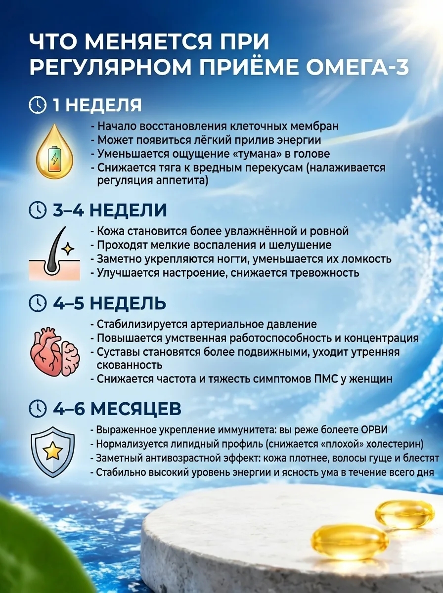 Омега 3 Guten Morgen рыбий жир в капсулах для взрослых - фото 5