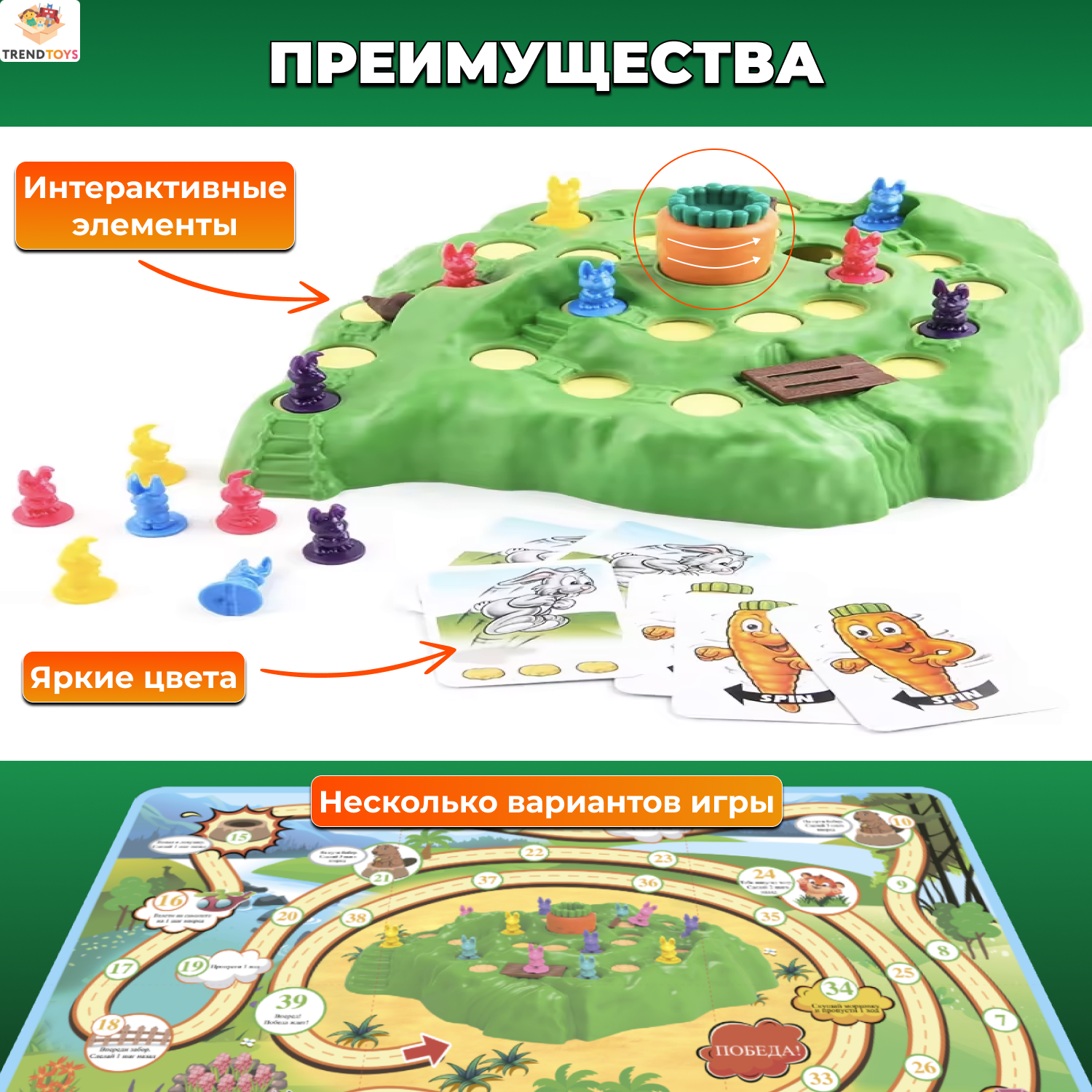 Настольная игра TrendToys Ловушка для кроликов - фото 9