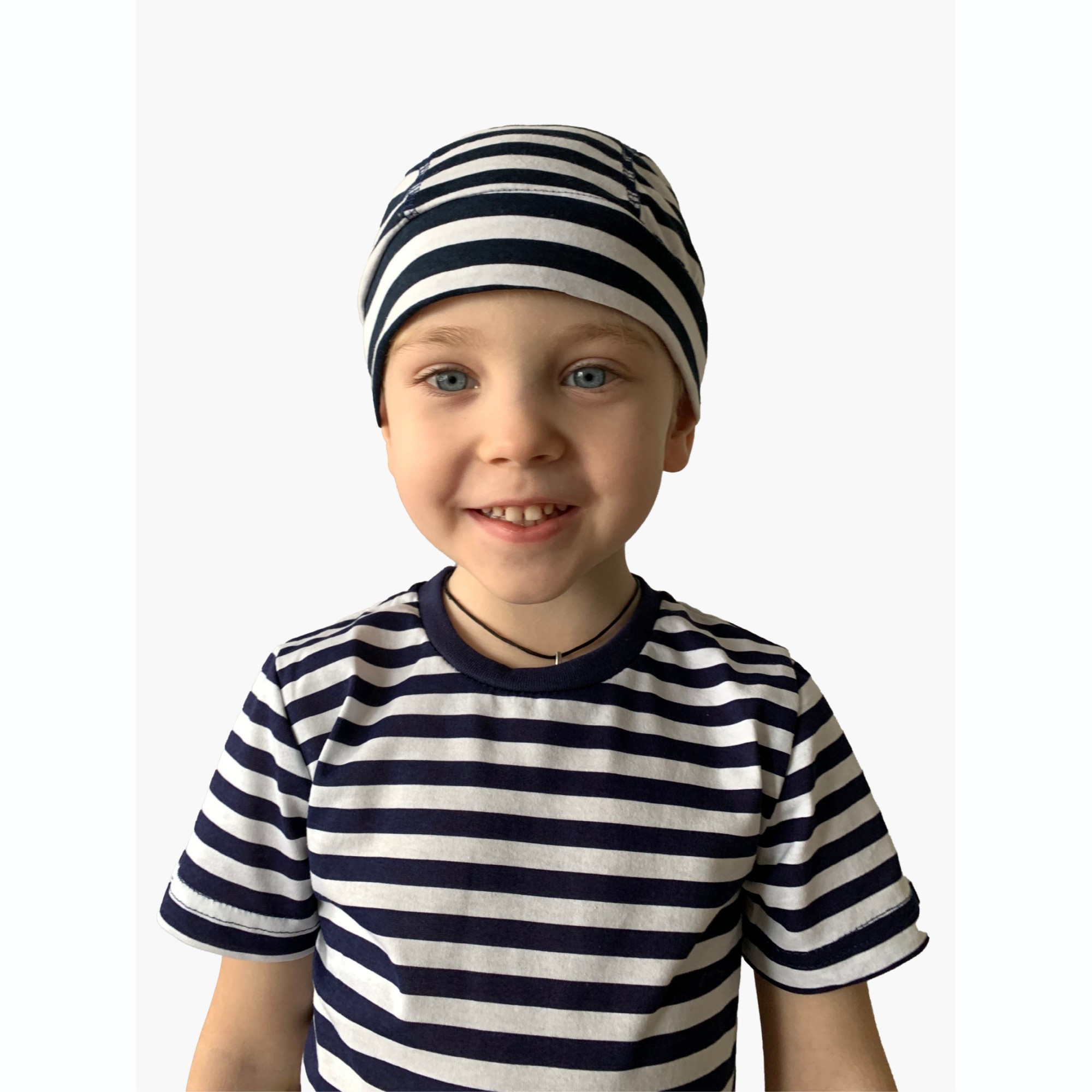 Бандана KiMMi co К-1408033т т.синяя_полоска - фото 3