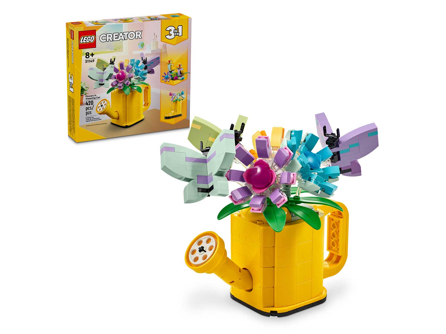Конструктор LEGO Creator Цветы в лейке 3 в 1 31149 420 дет. - фото 1