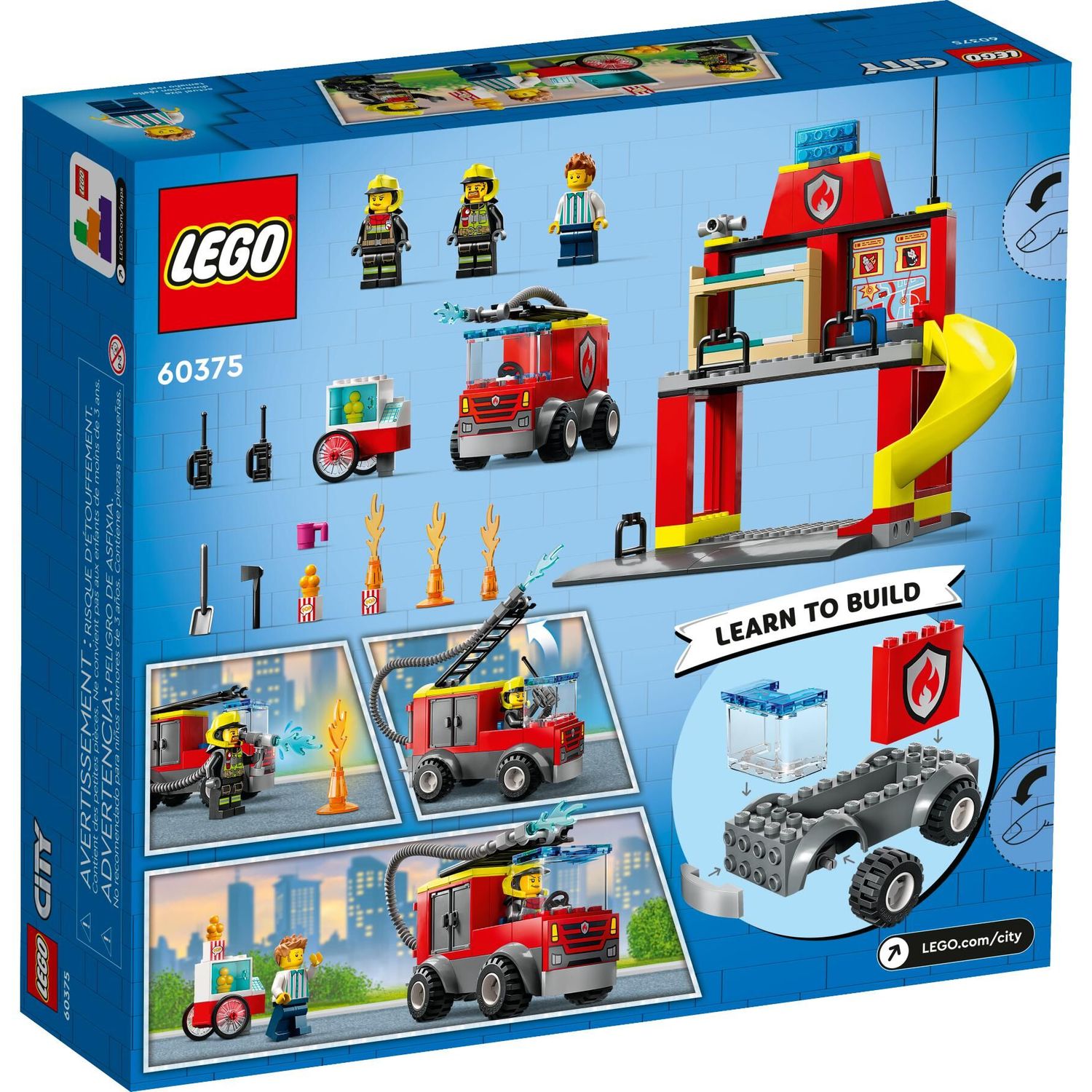 Конструктор LEGO City Пожарная часть и машина 153 дет. - фото 9