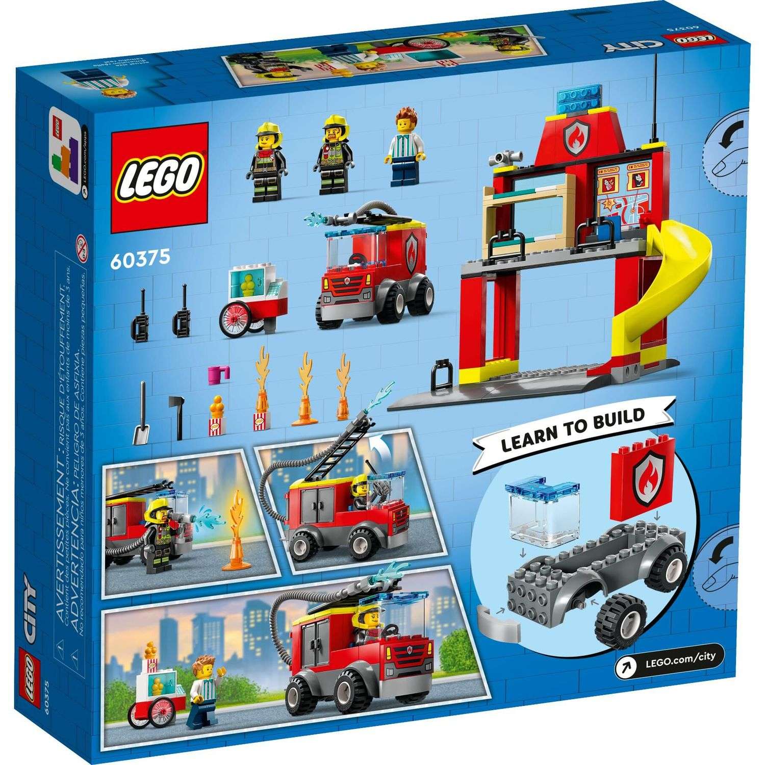 Конструктор LEGO City Пожарная часть и машина 153 дет. - фото 9
