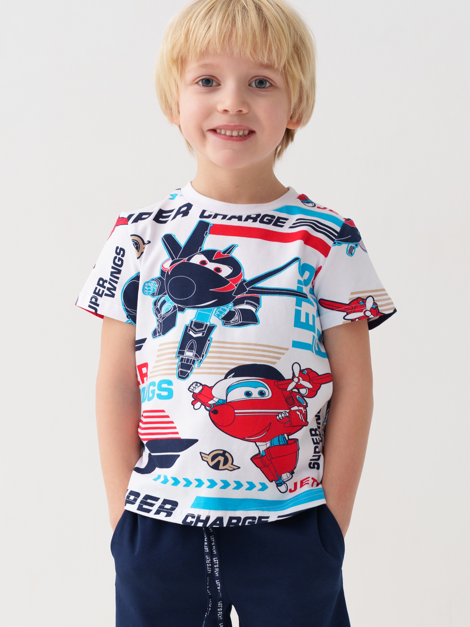 Изображение товара Детская футболка PlayToday модель 104 с мультяшным принтом для мальчиков