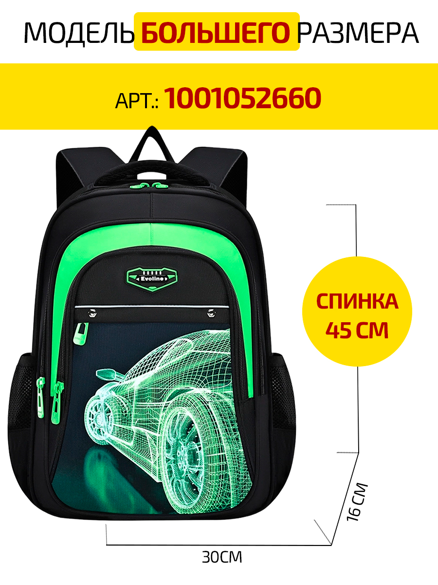 Рюкзак Evoline Гоночная машинка - фото 3