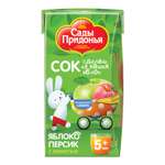 Сок Сады Придонья Яблоко-персик с 5 мес 0.125 л