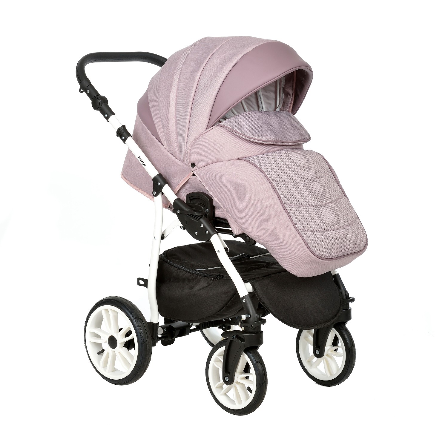 Коляска 2в1 Indigo Indigo (04) темная пудра - фото 4
