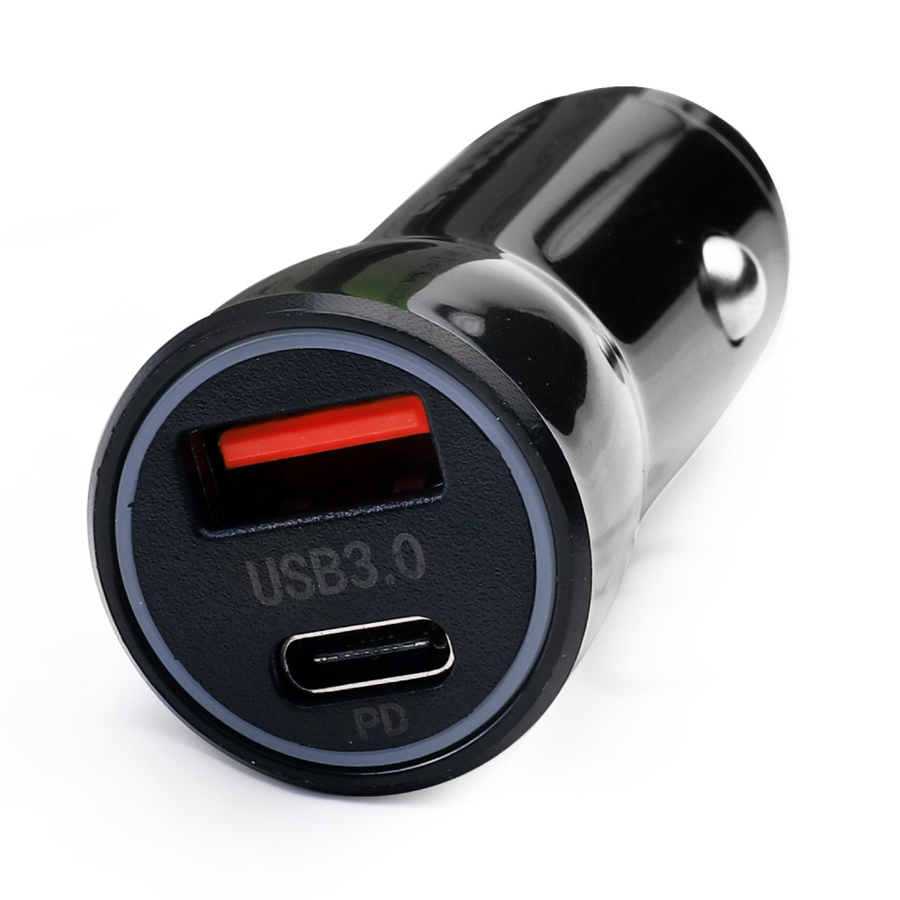 Авто адаптер 1USB Type C Ergolux ELX-CA01-C02 - фото 2