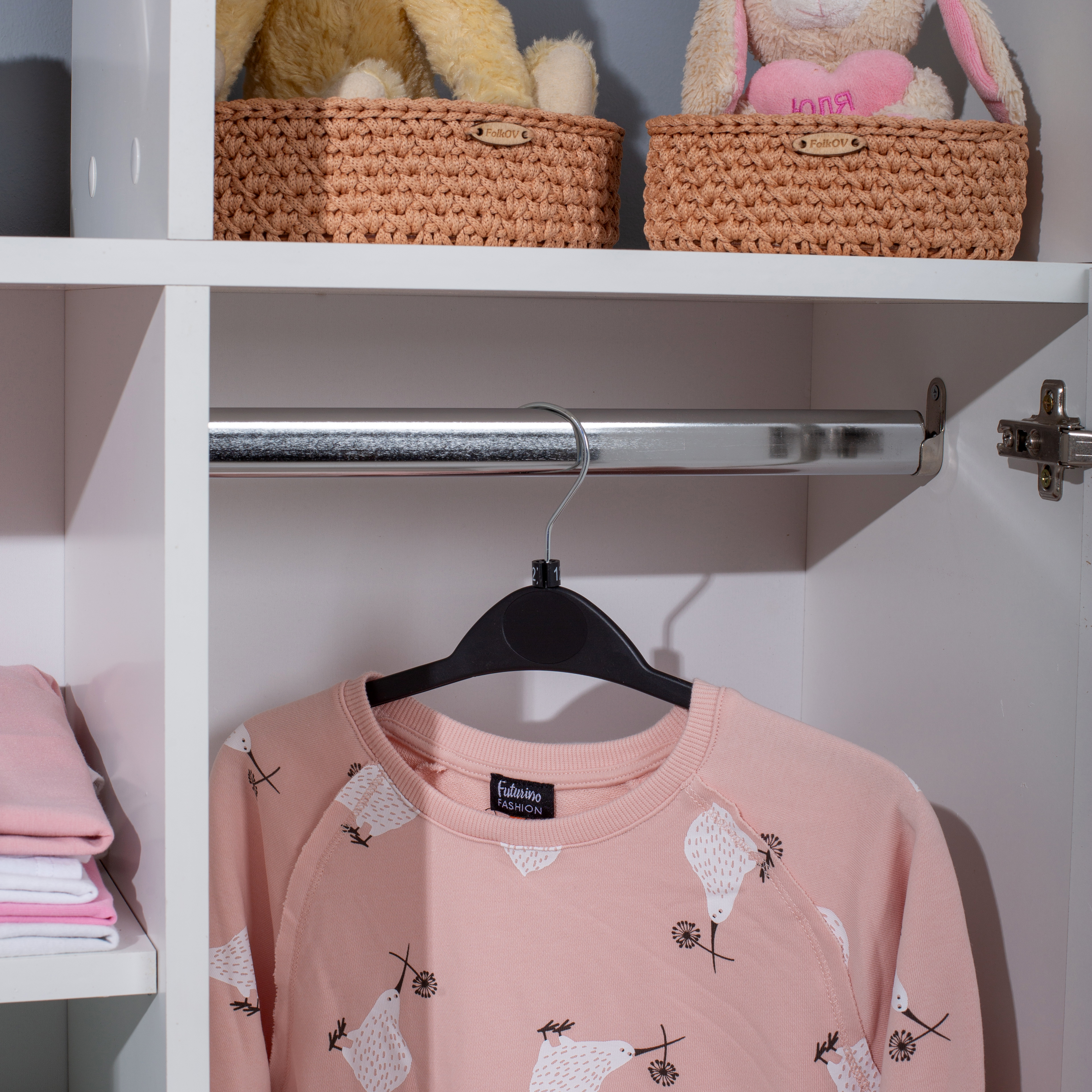 Шкаф стеллаж LETTA Детский Белое гладкое 780*1100*292 - фото 9