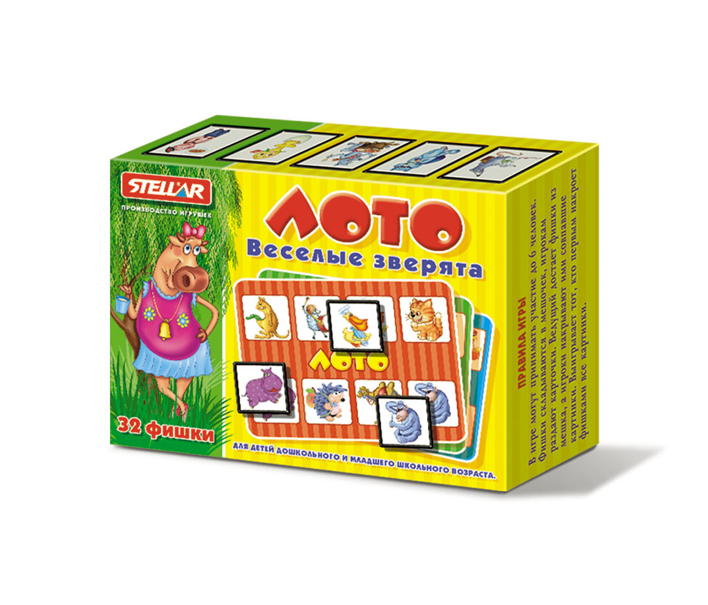 Настольная игра STELLAR Весёлые зверята - фото 1