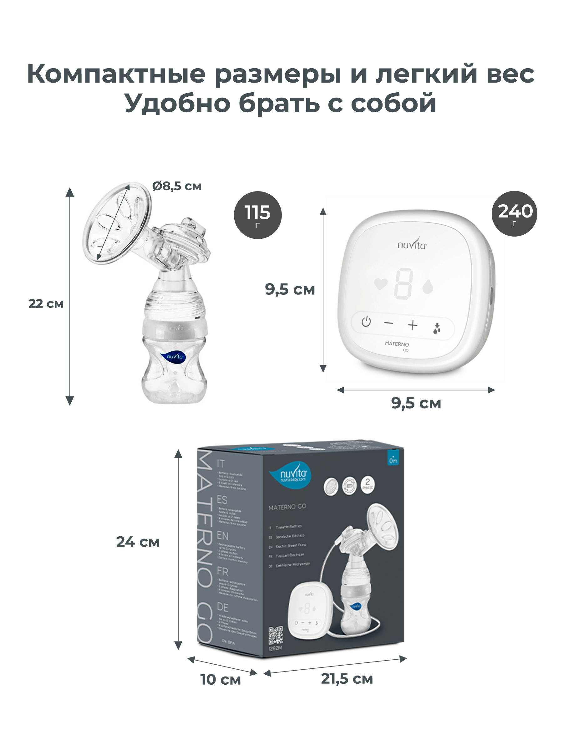 Молокоотсос электрический Nuvita Materno Go - фото 10