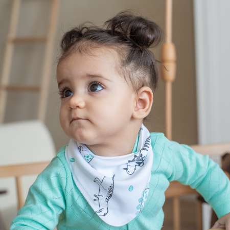 Нагрудник LeeLuckBaby текстиль 4 шт.
