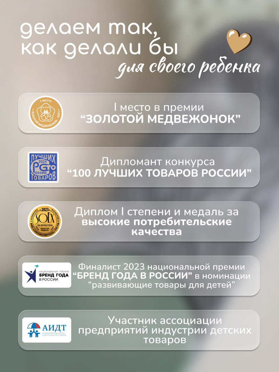 Коврик-пазл Ортодон массажный развивающий 9 x 130 см 7 шт. - фото 3