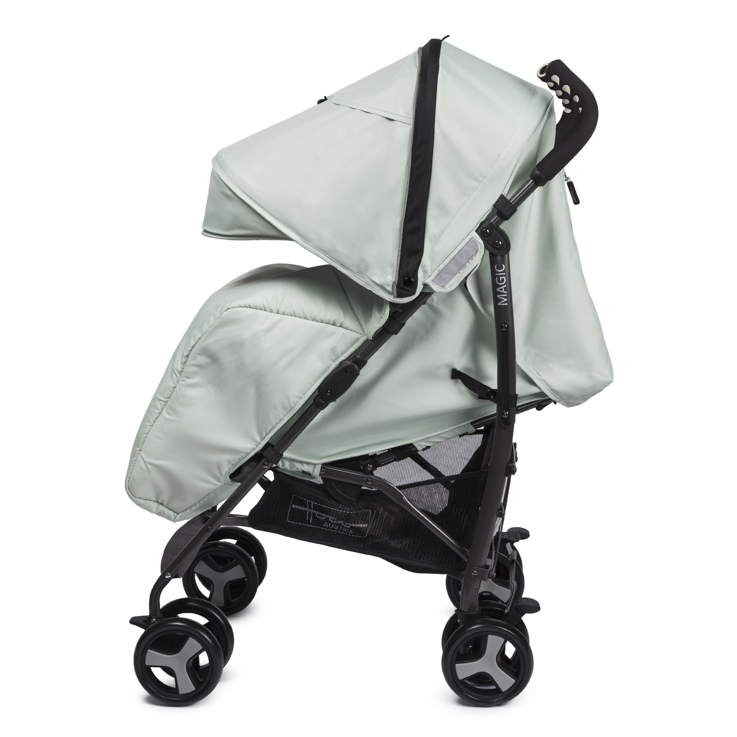 Коляска прогулочная hoco Magic Green lilly серый - фото 2