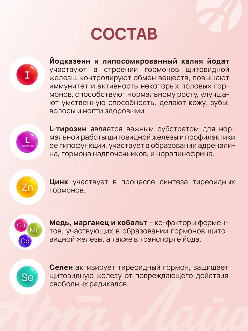 БАД Арт Лайф Тиреобаланс Поддержка щитовидной железы 90 таблеток - фото 4