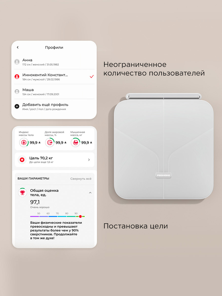 Весы напольные REDMOND SB1813S - фото 7