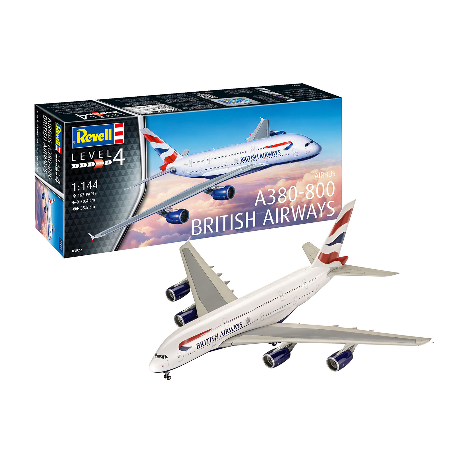 Сборная модель Revell Airbus 380-800 British Airways 03922 - фото 2