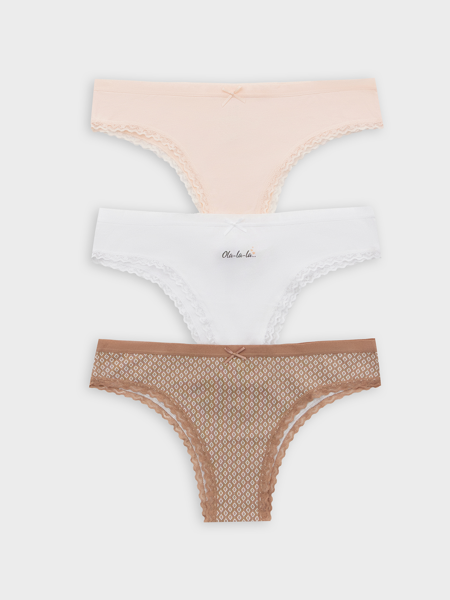 Трусы 3 шт Mark Formelle (Марк Формэль) 412281-3/ромбики на фраппе - фото 10