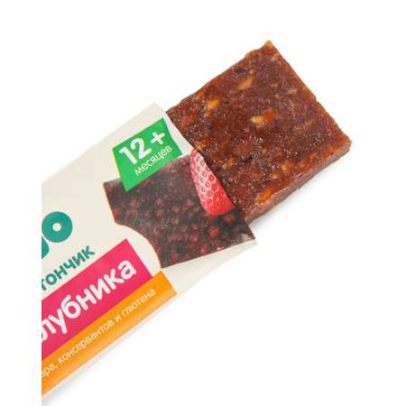 Батончик фруктовый BabyGo банановый с клубникой 25г с 12месяцев