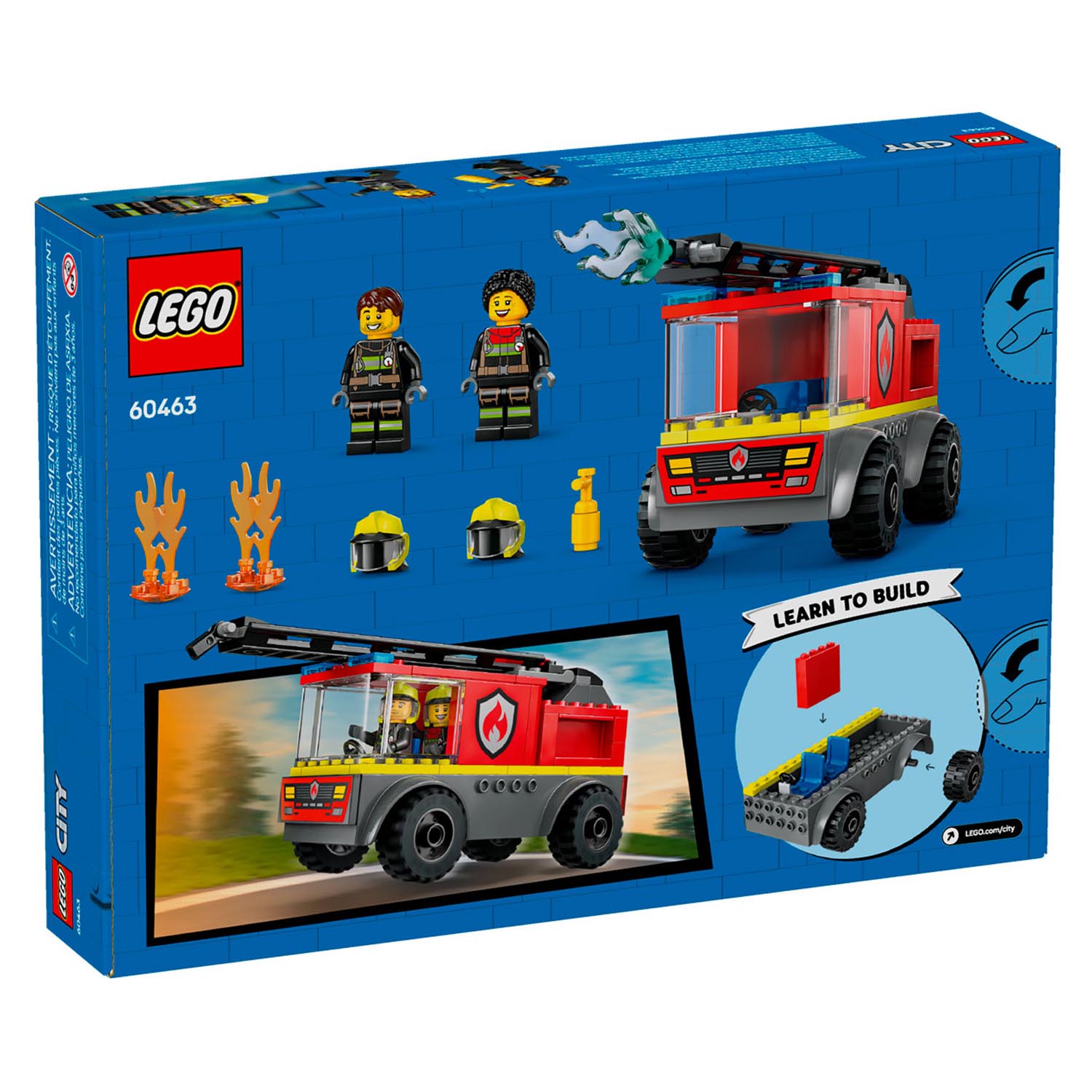 Конструктор LEGO City Пожарная машина с лестницей 82 дет. - фото 6