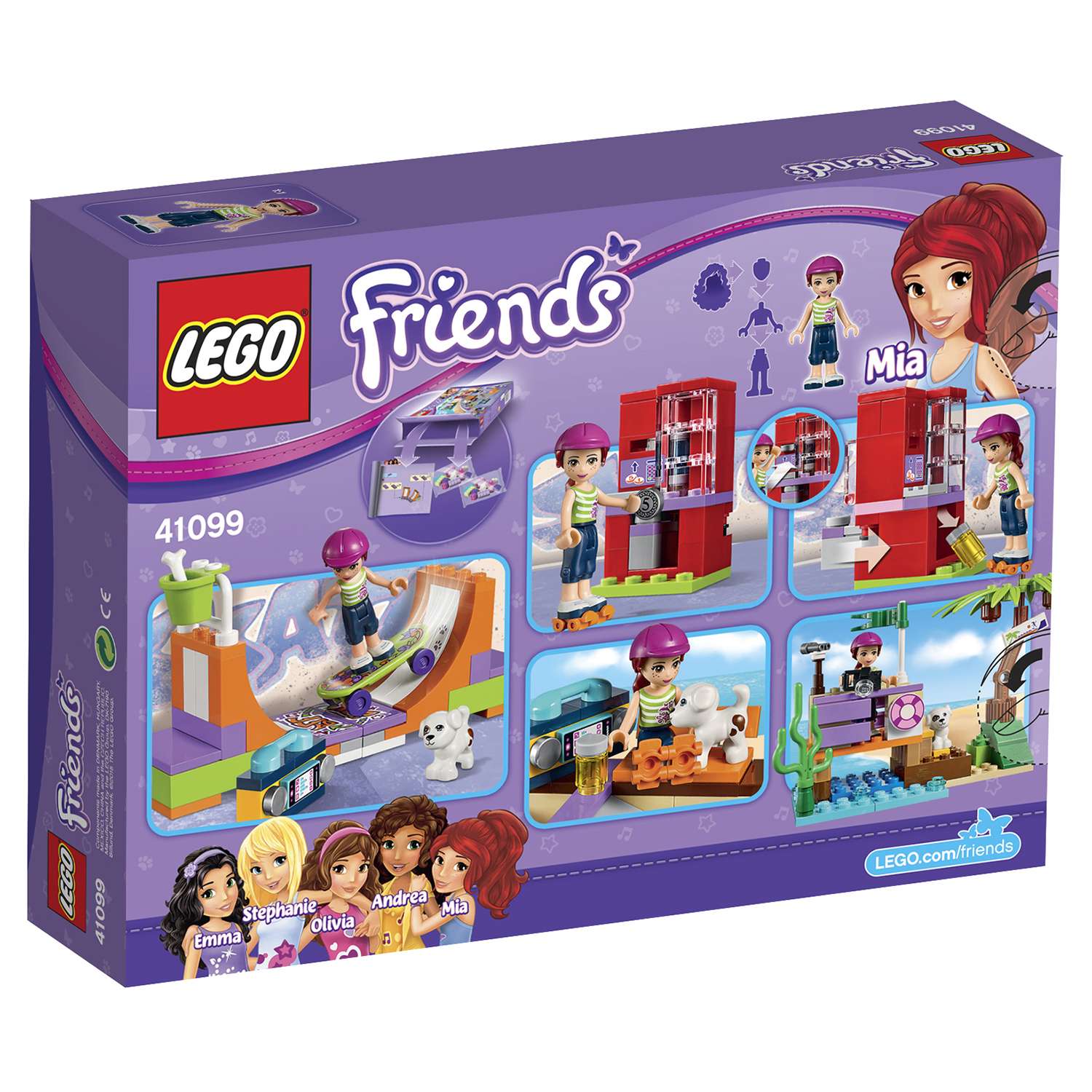 Конструктор LEGO Friends Скейт-парк блочный - фото 3