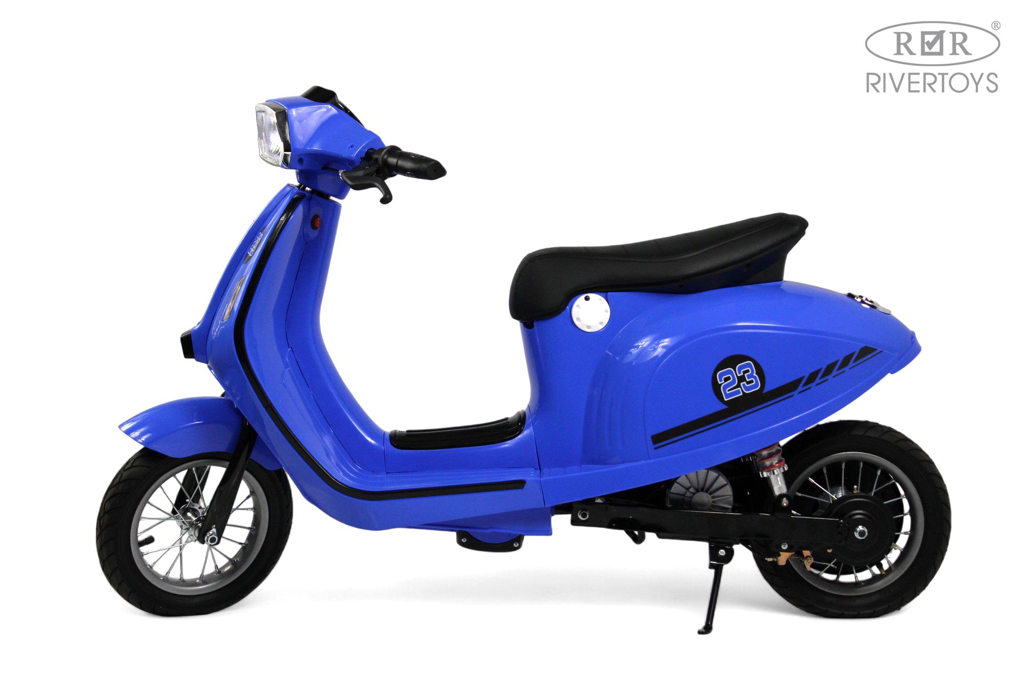 Электромотоцикл RIVERTOYS A111AA-MOTO-BLUE - фото 4