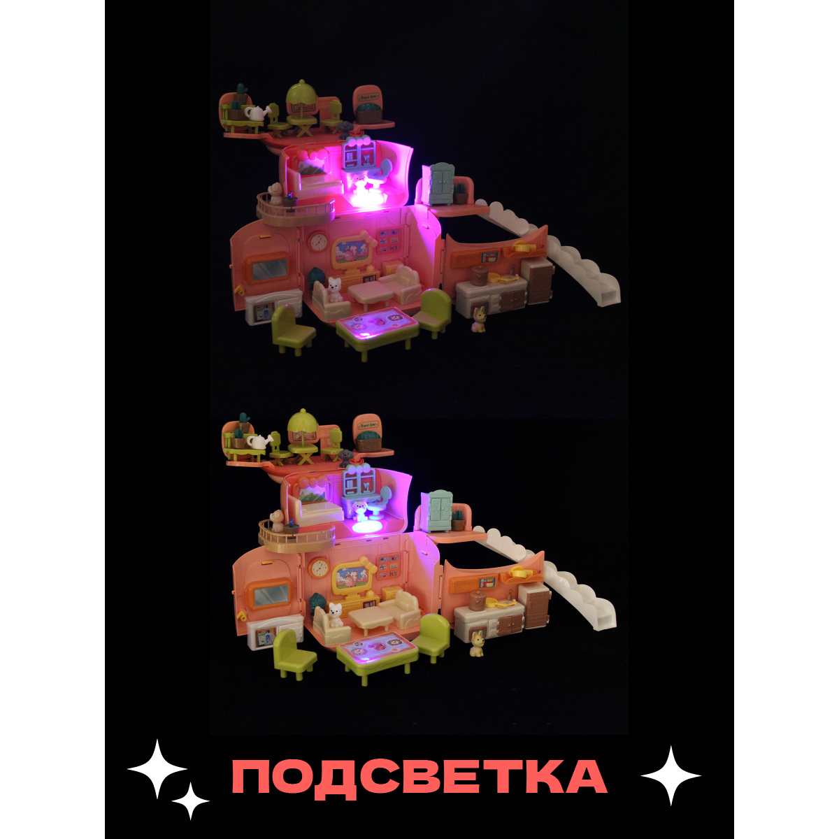 Домик для кукол Veld Co 32 см с мебелью 133529 - фото 7