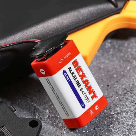 Алкалиновая батарейка REXANT тип Крона 6LR61