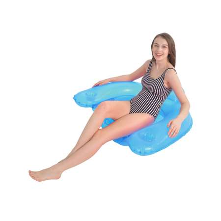 Надувное кресло для плавания Jilong Jleisure 128х84х30 см голубой