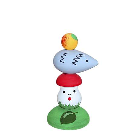Игрушка Золотая Хохлома пирамидка