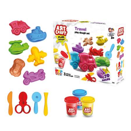 Тесто для лепки AЯT CRAFT 3 цв.