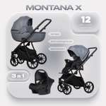 Коляска 3в1 Riko Basic Montana X серый