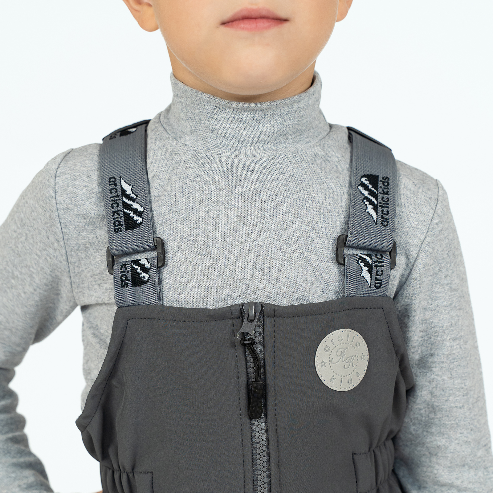 Полукомбинезон Arctic kids 60-021 серый - фото 8