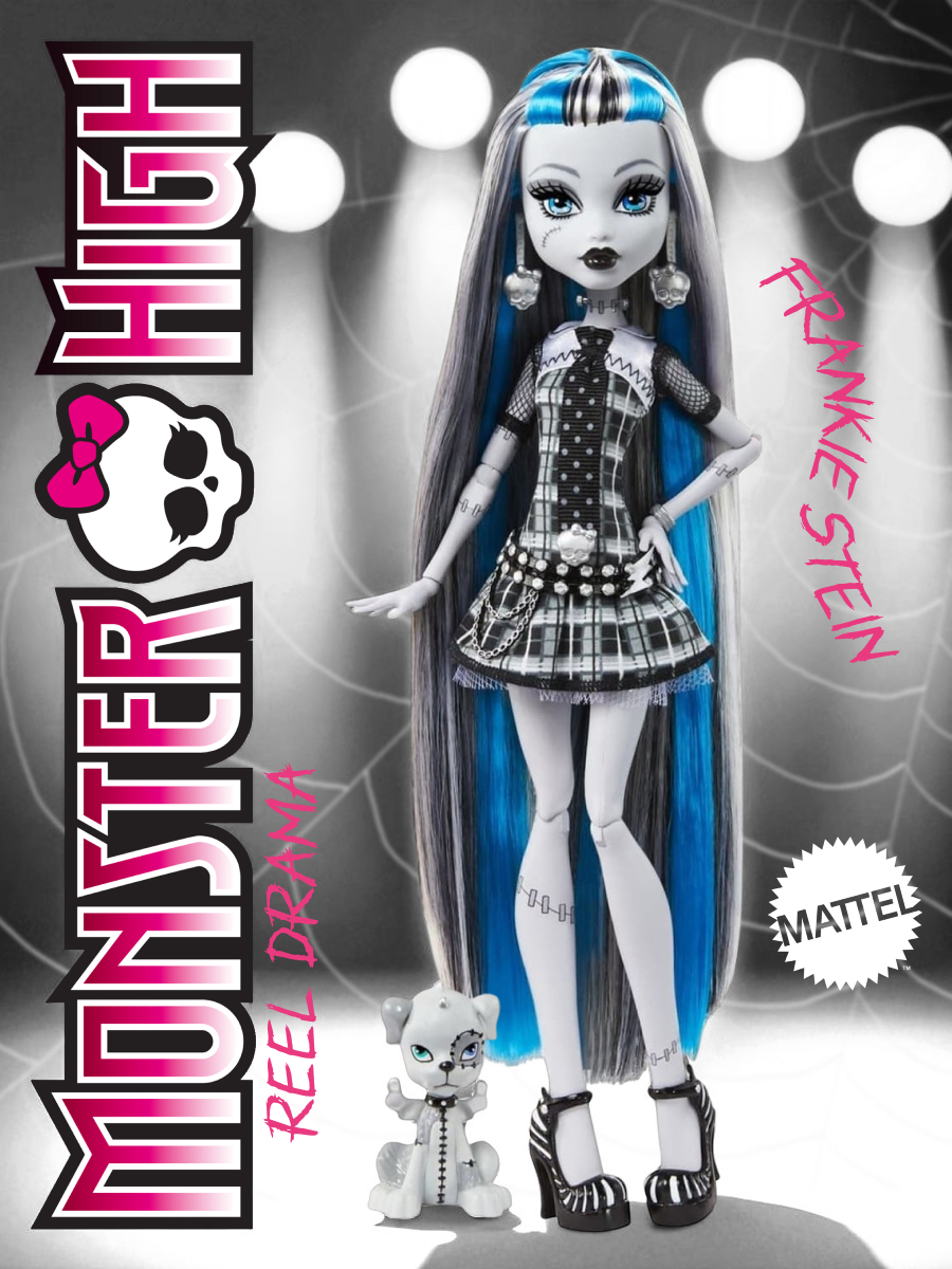 Кукла модельная Monster High Фрэнки Штейн высота 27 см HKN29 - фото 1